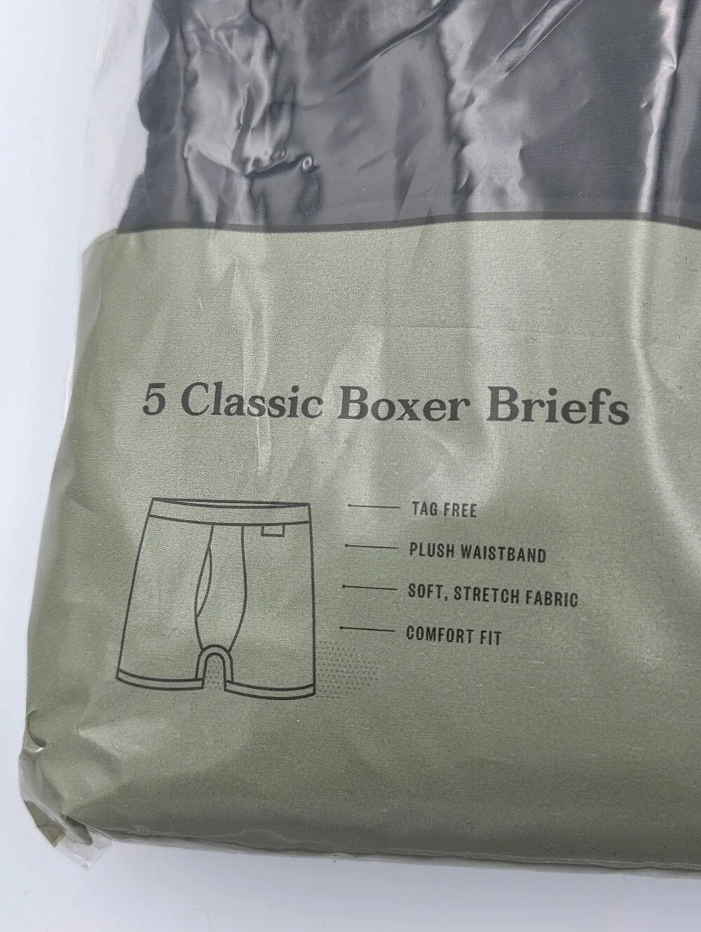 Goodfellow & Co Mens Black Classic Boxer Briefs 5 Pair Nwt
